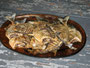 Brasilien. Das Amazonasgebiet. Frisch gebratene Piranhas sind eine Delikatesse.