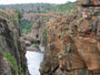 Südafrika. Die Bourke’s Luck Potholes. An der Panoramaroute in Mpumalanga liegen auch die Bourke’s Luck Potholes, wunderschöne Felsauswaschungen, die schon vor vielen Millionen Jahren durch Wasserstrudel und mitgeführtes Geröll entstanden sind.