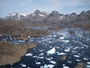 Grönland. Hubschrauberflug von Tasiilaq nach Kulusuk über das Eismeer.