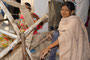 Indien. Jaipur. Besuch einer Textilmanufaktur.