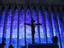 Brasilien. Hauptstadt Brasilia. In der Kirche Santuário Dom Bosco. 