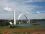 Brasilien. Hauptstadt Brasilia. Die Juscelino-Kubitschek-Brücke.