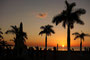 Mexico. Abendstimmung an der Uferpromenade von Campeche.