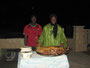 Mali. Die Stadt Timbuktu. Abendessen bei einer einheimischen Familie.