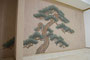 松 (W440, H220cm) [山梨にある邸宅へ赴き、能稽古部屋の壁面に松を描画。2015.5]