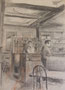 Café, env. 1960 (dessin, 32 .5 x 25 cm, Montreuil, Musée de l'histoire vivante)
