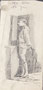 Soldat, env. 1948 (dessin, 10 x 20 cm, coll. part. MR)