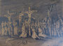 Crucifixion, env. 1946 (dessin, 31 x 24.5 cm, coll. part. MR)