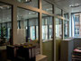 Brandschutzwand aus Aluminium und Glas als F90 Wand