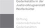 Gedenkstätte in der JVA Wolfenbüttel