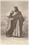 Szenenbild "Abschied Christi von Maria" beim Brixlegger Passionsspiel 1903. Autotypie 9x14cm; Aug(ust). Seyfried & Comp., München. Inv.-Nr. vu914at00009
