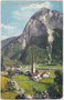 Pfarrkirche St. Martin in Tumpen, Gemeinde Umhausen im Ötztal, Gbz. Silz, Bzk. Imst, Gefürst. Grafsch. Tirol mit gesüdetem Barockbau und neogotischem Turm von Südwesten. Photochromdruck 9 x 14 cm; Purger & Co., München 1911.  Inv.-Nr. vu914pcd00341