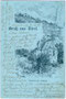 Ansitz Weiherburg in Innsbruck-Hötting, Weiherburggasse 37 von Südwesten. Federstrichlithographie 9 x 14 cm, Künstlersignatur: „ALBERT“ (?), A. Edlingers Verlag, Innsbruck; postalisch befördert 1897.  Inv.-Nr. vu914lg00001