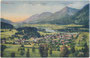 Brixlegg am Inn, Bzk. Kufstein, Tirol (1927 Markterhebung) von Nordosten gegen Karwendel und Rofan der Brandenberger Alpen. Photochromdruck 9 x 14 cm; Aufnahme/Verlag Wilhelm Stempfle, Innsbruck 1909.  Inv.-Nr. vu914pcd00375
