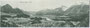 Panoramaaufnahme von Brixlegg am Inn, Bezirk Kufstein, Tirol von Südosten gegen Karwendel und Rofangebirge. Lichtdruck 9 x 28 cm (eingeklappt 9 x 14 cm); Verlag Barth(olomäus). Sommeregger, Brixlegg 1908.  Inv.-Nr. vu914ld00104
