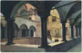 Viergeschoßiger Renaissance-Arkadenhof (dat. 1475) zur Verbindung der mittelalterlichen Bauteile der Burg Trient (Castello del Buonconsiglio). Photochromdruck 9 x 14 cm; Verlag Joh. F. Amonn, Bozen 1912.  Inv.-Nr. vu914pcd00360