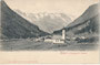Gries im Sulztal, ein Seitental des Ötztals mit Kaplaneikirche Mariahilf, Gemeinde Längenfeld, Gbz. Silz, Bzk. Imst, Gefürst. Grafsch. Tirol. Lichtdruck 9 x14 cm; Impressum: Stengel & Co., Dresden u. Berlin 1904.  Inv.-Nr. vu914ld00334