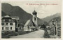 Ortsteil St. Anton der Gemeinde Nasserein (1927 in St. Anton am Arlberg umbenannt worden), Bezirk Landeck, Tirol und die Arlbergstraße. Lichtdruck 9 x 14 cm; Impressum: Stengel & Co., Dresden 1909.  Inv.-Nr. .vu914ld00289