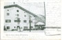 "Ascher's Gasthaus" mit dessen Schankpersonal davor in Brandenberg vis à vis der Pfarrkirche zum Hl. Georg an der Brandenbergstraße (heute Landesstraße L 4). Autotypie 9 x 14 cm ohne Impressum, postalisch befördert 1905.  Inv.-Nr. vu914at00004