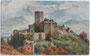 Castello Appiano Alto/Burg Hocheppan, Missiano/Missian, Comune di Appiano/Gde. Eppan, Oltradige/Überetsch, Alto Adige (heute Südtirol). Farbautotypie 9 x 14 cm; Entw.: R. A. Höger (1877-1930); Vlg. Joh. F. Amonn, Bozen 1926.  Inv.-Nr. vu914fat00009