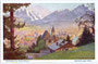 Die Weiherburg in Hötting, Stadtgemeinde Innsbruck, Weiherburggasse Nr. 37 von Norden. Farbautotypie nach einem Original von Edo Handel-Mazzetti (19.1.1885-19.1.1950 jew. Innsbruck). Kunstdruckerei Eberle Wien o.J.  Inv.-Nr. vu914fat00072
