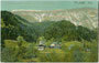 Kneipp'sche Wasserheilanstalt in Stans bei Schwaz, Tirol. Farblichtdruck 9 x 14 cm; Impressum: O. Blaschke, Hoflieferant Seiner Königlichen Hoheit Prinz Ludwig von Bayern, Prien am Chiemsee um 1910.  Inv.-Nr. vu914fld00050