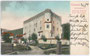 Zeitweiliges Hofquartier Herbstenburg von Kaiser Maximilian (Hl. Röm. Reich) in Toblach, Gbz. Welsberg, Bzk. Bruneck, Gefürst. Grafsch. Tirol (heute Bez.gem. Pustertal, Südtirol). Farblichtdruck 9 x 14 cm ohne Impressum um 1900.  Inv.-Nr. vu914fld00017
