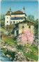 Die Fahlburg ursprünglich aus dem 13. Jh. in Tisens, Bzk. Meran, Gbz. Lana, (1868-1919), heute Prov. Bozen-Südtirol, seit 1597 Besitz der Grafen Brandis. Photochromdruck 9 x 14 cm; Lorenz Fränzl, Bozen; postalisch befördert 1915.  Inv.-Nr. vu914pcd00176