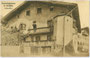 Freskierte Rückseite vom Rammingerhaus von um 1500, ehem. Gasthof „Schwarzer Adler“, Achenseestr. 34 in Jenbach, Bzk. Schwaz, Tirol. Lichtdruck 9 x 14 cm; Verlag Georg Ramminger, Jenbach; postal. befördert 1916.  Inv.-Nr. vu914ld00223