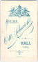  Revers von Visitphoto Metzgergeselle nach Freisprechung od. Meisterprüfung, Hall in Tirol um 1895.  Inv.-Nr. vuVIS-00207