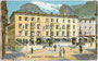 Ehem. Hotel und Bräuhaus "Auracher" in Kufstein, Unterer Stadtplatz 11. Chromolithographie 9 x 14 cm; Impressum: Act(iengesellschaft). Münchener Chromolith(ographische). Kunstanstalt um 1900.  Inv.-Nr. vu914clg00019