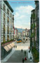 Blick aus der Altstadt in die Maria-Theresien-Straße in Innsbruck mit Atelier des Photographen Carl Alexander Czichna im Haus Burggraben 1 (links). Photochromdruck 9  x 14 cm; Verlag Robert Warger, Innsbruck um 1910.  Inv.-Nr. vu914pcd00097