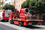 Funkferngesteuertes LUF (Lösch-Unterstützungs-Fahrzeug) der Berufsfeuerwehr Innsbruck, ein 2,3 To Raupenfahrzeug u.a. mit 140 PS Motor, 2-stufiger Wasserpumpe, Seilwinde, Transportbox. Digitalphoto; © Johann G. Mairhofer 2012.  Inv.-Nr. 1DSC00962