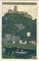 Burg Sigmundskron an der Etsch in Bozen, Gefürst. Grafsch. Tirol (heute Südtirol); seit 2006 ein Standort des Messner Mountain Museum. Chromolithographie 9 x 14 cm; Künstlersignatur "Pg", Verlag J(osef). Gugler, Bozen um 1905.  Inv.-Nr. vu914clg00007