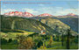 Oberbozen, Gemeinde Ritten, Gbz. und Bzk. Bozen, Gefürst. Grafsch. Tirol (heute Südtirol, Bez.gem. Salten-Schlern) mit der Kirche St. Georg und Jakob. Photochromdruck 9 x 14 cm; Impressum: Lorenz Fränzl, München 1913. Inv.-Nr. vu914pcd00256