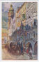 Planwagen vor dem Gasthof „zur Rose“ (re.) und Palais Lang (li.) in der Altstadt von Innsbruck, Hzg.-Friedrich-Straße 39. Farbautotypie 9 x 14 cm (Entwurf: Eduard Ferdinand Hofecker); Verlag Wilhelm Stempfle, Innsbruck 1911.  Inv.-Nr. vu1914fat00071