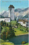 Burg Strassberg, Marktgde. Gossensass (1908-1929), Gbz. Sterzing, Bzk. Brixen (1849-1919), Gefürst. Grafsch. Tirol heute Gde. Brenner, Bez.gem. Wipptal, Südtirol. Photochromdruck 9 x 14 cm; Wilh. Stempfle, Innsbruck 1914.  Inv.-Nr. vu914pcd00199