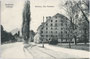 Straßenbahn der Haller Linie beim Alten Mauthaus (Dogana); nach dessen Abbruch sowie dem Ballspielhaus und Renaissancetheater seit 1973 das Kongresshaus. Lichtdruck 9 x 14; Kunstverlag L. Stainer, Innsbruck um 1905.  Inv.-Nr. vu914ld00034