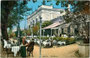 Erstes, im Stil der Neorenaissance 1873/74 nach Plänen von Ludw. Förster und Jos. Czerny errichtete Kurhaus von Meran mit Fassade zur Gisela-, heute Passerpromenade. Photochromdruck 9 x 14 cm; Joh. F. Amonn, Bozen 1910.  Inv.-Nr.  vu914pcd00275