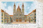 K.k. Universitätskirche, zugleich Jesuitenkirche zur Hl. Dreifaltigkeit in Innsbruck, Innere Stadt, Karl-Rahner-Platz 2. Farbautotypie 10 x 15 cm; Verlag Ohnewein & Cie., Innsbruck; postalisch gelaufen 1901.  Inv.-Nr. vu105fat00021