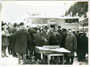 Grundsteinlegung der Wintersportanlagen anlässlich der  Olymp. Winterspiele Innsbruck1964  in der Axamer Lizum, Gde. Axams, Bzk. Innsbruck-Land im Jahr 1962. Gelatinesilberabzug ca. 13 x 18 cm ohne Urhebervermerk.  Inv.-Nr. vu138gs00010