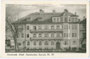 Ehem. Städt. Sanatorium in Innsbruck, Innrain 49 vis à vis der Universitätsbibliothek, 1909 im Heimatstil mit historistischen Elementen erbaut worden. Lichtdruck 10 x 15 cm ohne Urhebernachweis; handschriftl. datiert: 1927.  Inv.-Nr. vu105ld00005