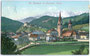 St. Lorenzen im Pustertal, Gbz. und Bzk. Bruneck, Gefürst. Grafsch. Tirol (bis 1919, heute Auton. Prov. Bozen-Südtirol) mit Pfarrkirche zum Hl. Laurentius von Nordosten. Photochromdruck 9 x 14 cm; Joh. F. Amonn, Bozen 1906.  Inv.-Nr. vu914pcd00009