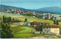 Malosco, Comune di Borgo d'Anaunia im Nonstal, 1868 bis 1919 Bzk. Cles, Gefürst. Grafsch. Tirol (heute Provincia di Trento) mit Pfarrkirche zur Hl. Thekla. Photochromdruck 9 x 14 cm; Verlag Joh. F. Amonn, Bozen 1914.  Inv.-Nr. vu914pcd00267