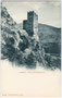 Burgruine Schrofenstein in Stanz bei Landeck, Tirol. Lichtdruck 9 x 14 cm; Impressum: Edition Photoglob, Zürich um 1900.  Inv.-Nr. vu914ld00118