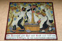 Weinlese in Südtirol. Wandmalerei mit Sinnspruch von E. Recheis 1937 an der Seitenfassade vom Gasthof "Tengler" in Innsbruck-Hötting, Höttinger Au 60. Digitalphoto; © Johann G. Mairhofer 2016.  Inv.-Nr. 2DSC03915