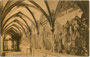 Gotischer Kreuzgang im Franziskanerkloster in Schwaz, Tirol. Lichtdruck 9 x 14 cm; Impressum: Photographie und Verlag Georg Angerer, Schwaz um 1905.  Inv.-Nr. vu914ld00262