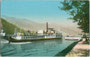 Dampfschiff „St. Benedikt“ der Achensee-Schifffahrt – in Dienst gestellt am 21. Juli 1889 - bei einem Anlegemanöver. Kombinationsfarbdruck 9 x 14 cm; Verlag Ottmar Zieher, München um 1907.  Inv.-Nr. vu914kfd00041