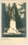 Denkmal aus Bronzeguss von Edmund Klotz für den Geologen und Schriftsteller Adolf Pichler auf dem nach ihm benannten Platz. Gelatinesilberabzug 9 x 14 cm; Aufnahme und Verlag A(dolf). Künz, Innsbruck um 1920.  Inv.-Nr. vu914gs00089