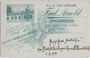 Bedruckte und handsignierte Rückseite von Inv.-Nr. vuCAB-00045 - (Studiosus) iur(is). Gottlieb Staudinger v(ulgo). "Sigmar" mit Stürmer, Fritzstock, Zipf und Couleurbänder